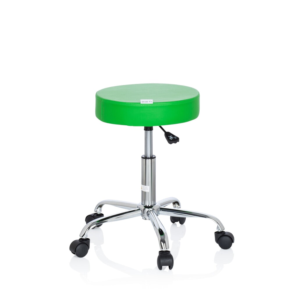 Tabouret ergonomique / tabouret pivotant hjh OFFICE OPERATOR II similicuir, vert N° de l'image du produit 4 : Tabouret ergonomique / tabouret pivotant hjh OFFICE OPERATOR II similicuir, vert