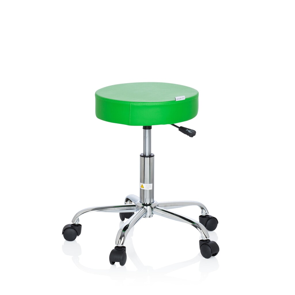 Tabouret ergonomique / tabouret pivotant hjh OFFICE OPERATOR II similicuir, vert N° de l'image du produit 5 : Tabouret ergonomique / tabouret pivotant hjh OFFICE OPERATOR II similicuir, vert