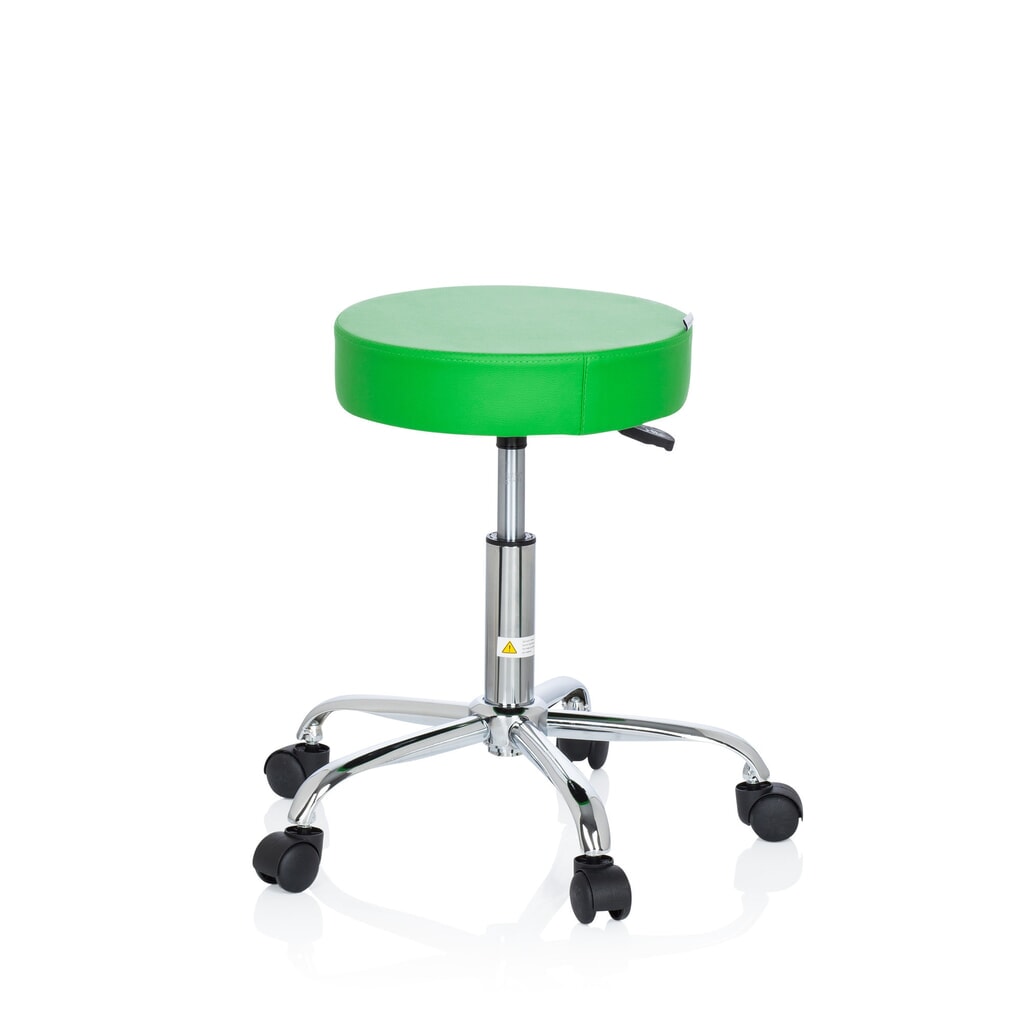 Tabouret ergonomique / tabouret pivotant hjh OFFICE OPERATOR II similicuir, vert N° de l'image du produit 6 : Tabouret ergonomique / tabouret pivotant hjh OFFICE OPERATOR II similicuir, vert