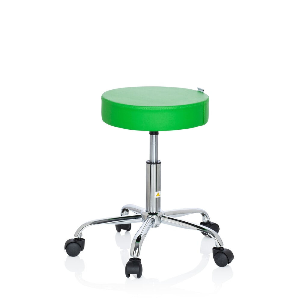 Tabouret ergonomique / tabouret pivotant hjh OFFICE OPERATOR II similicuir, vert N° de l'image du produit 7 : Tabouret ergonomique / tabouret pivotant hjh OFFICE OPERATOR II similicuir, vert