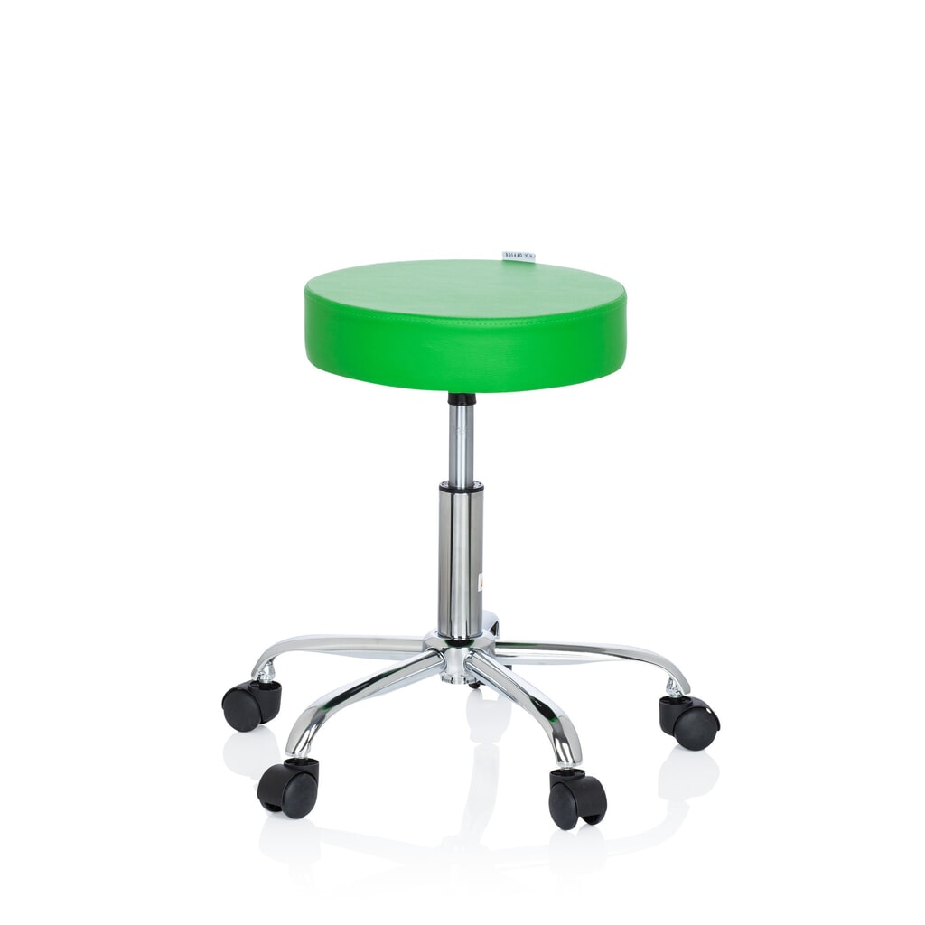 Tabouret ergonomique / tabouret pivotant hjh OFFICE OPERATOR II similicuir, vert N° de l'image du produit 8 : Tabouret ergonomique / tabouret pivotant hjh OFFICE OPERATOR II similicuir, vert