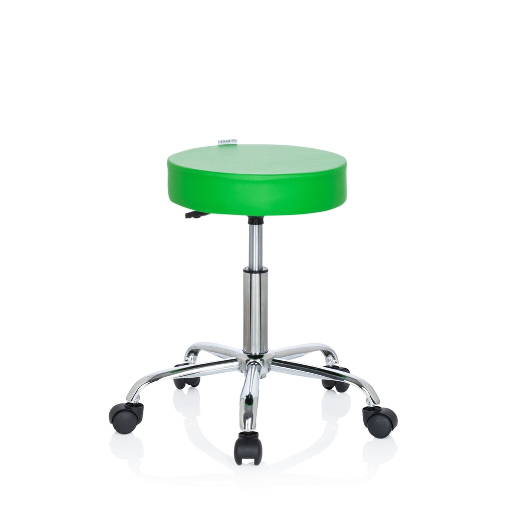 N° de l'image du produit 9 : Tabouret ergonomique / tabouret pivotant hjh OFFICE OPERATOR II similicuir, vert