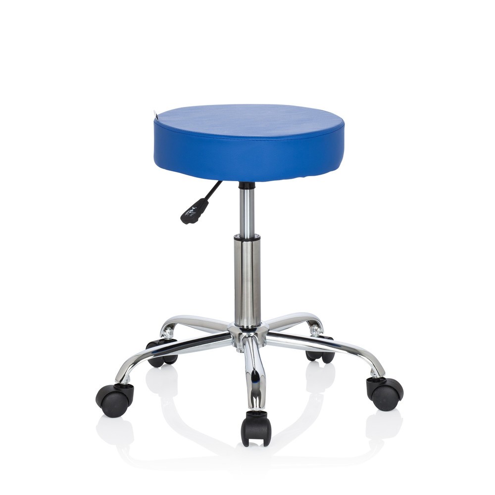 Numéro de l'image du produit 2: Tabouret / tabouret pivotant hjh OFFICE OPERATOR II similicuir, bleu