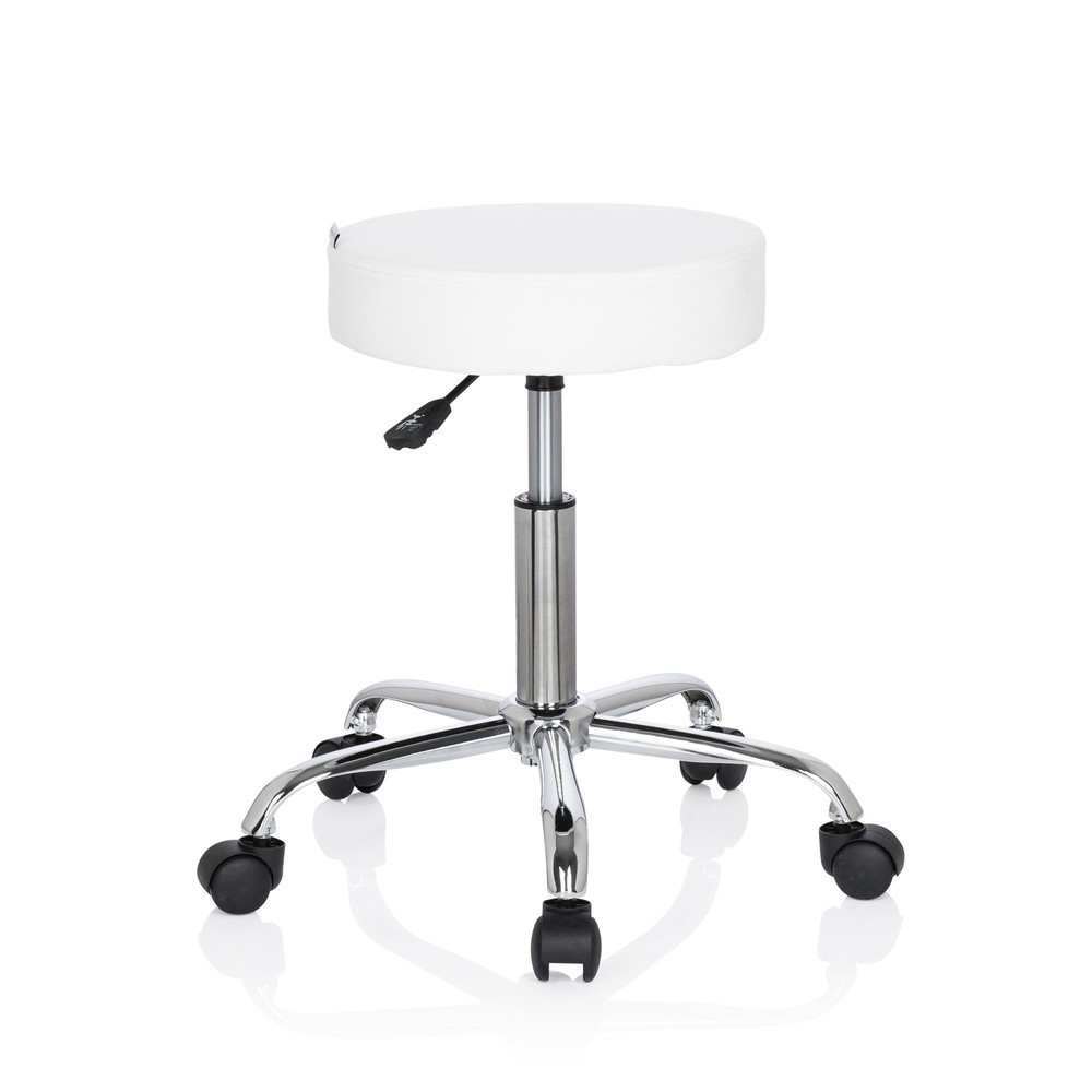 Numéro de l'image du produit 2: Tabouret / tabouret pivotant hjh OFFICE OPERATOR II similicuir, blanc