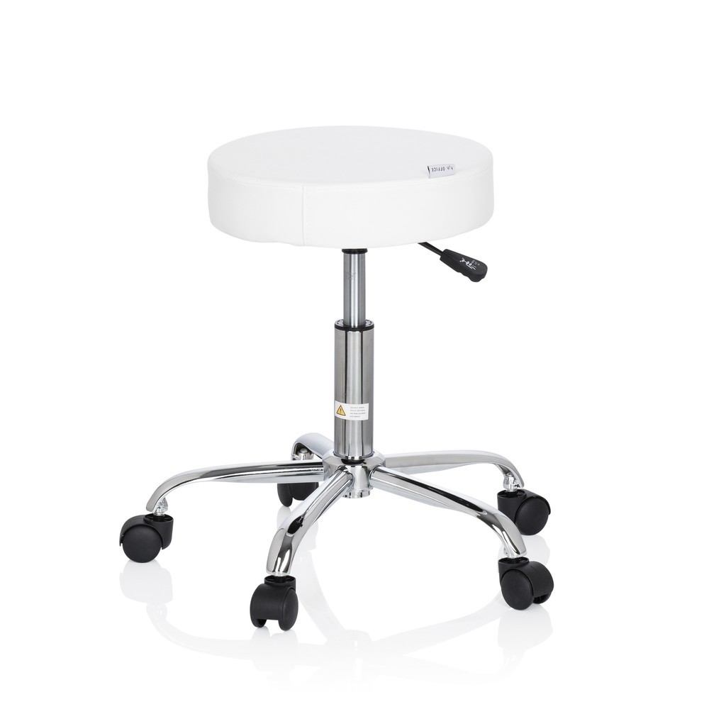 Numéro de l'image du produit 5: Tabouret / tabouret pivotant hjh OFFICE OPERATOR II similicuir, blanc