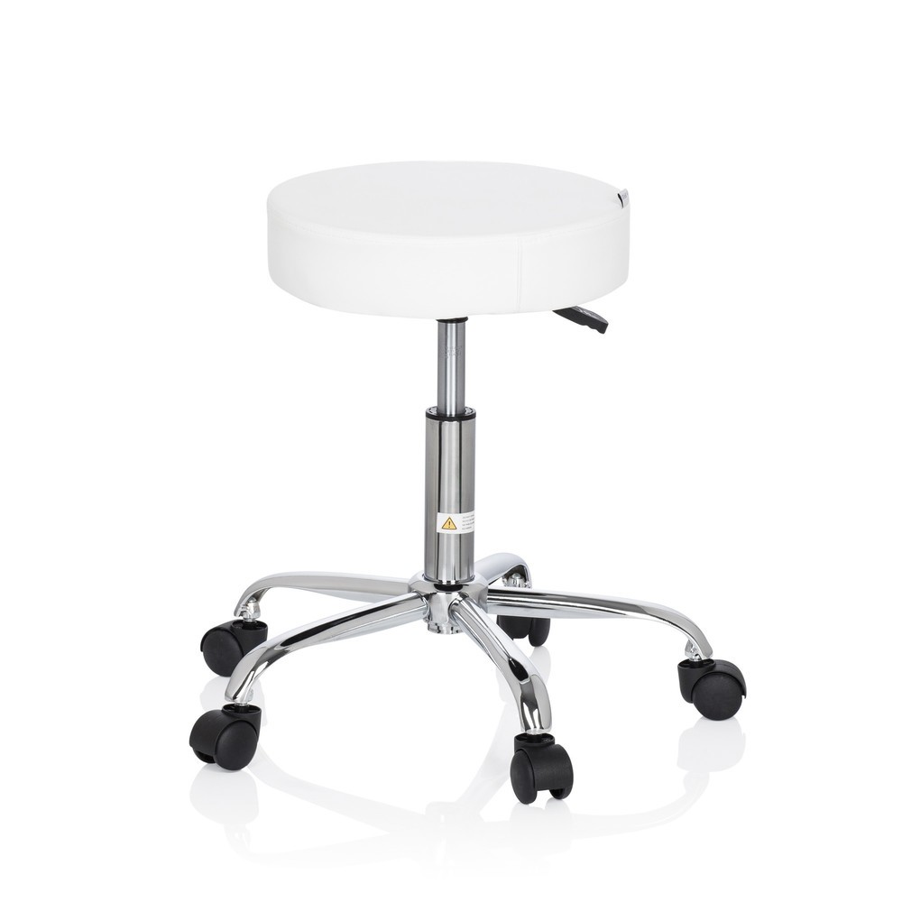 Numéro de l'image du produit 6: Tabouret / tabouret pivotant hjh OFFICE OPERATOR II similicuir, blanc