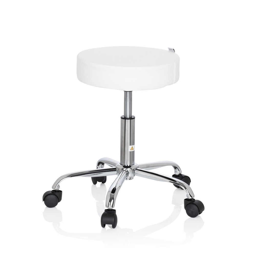 Numéro de l'image du produit 7: Tabouret / tabouret pivotant hjh OFFICE OPERATOR II similicuir, blanc