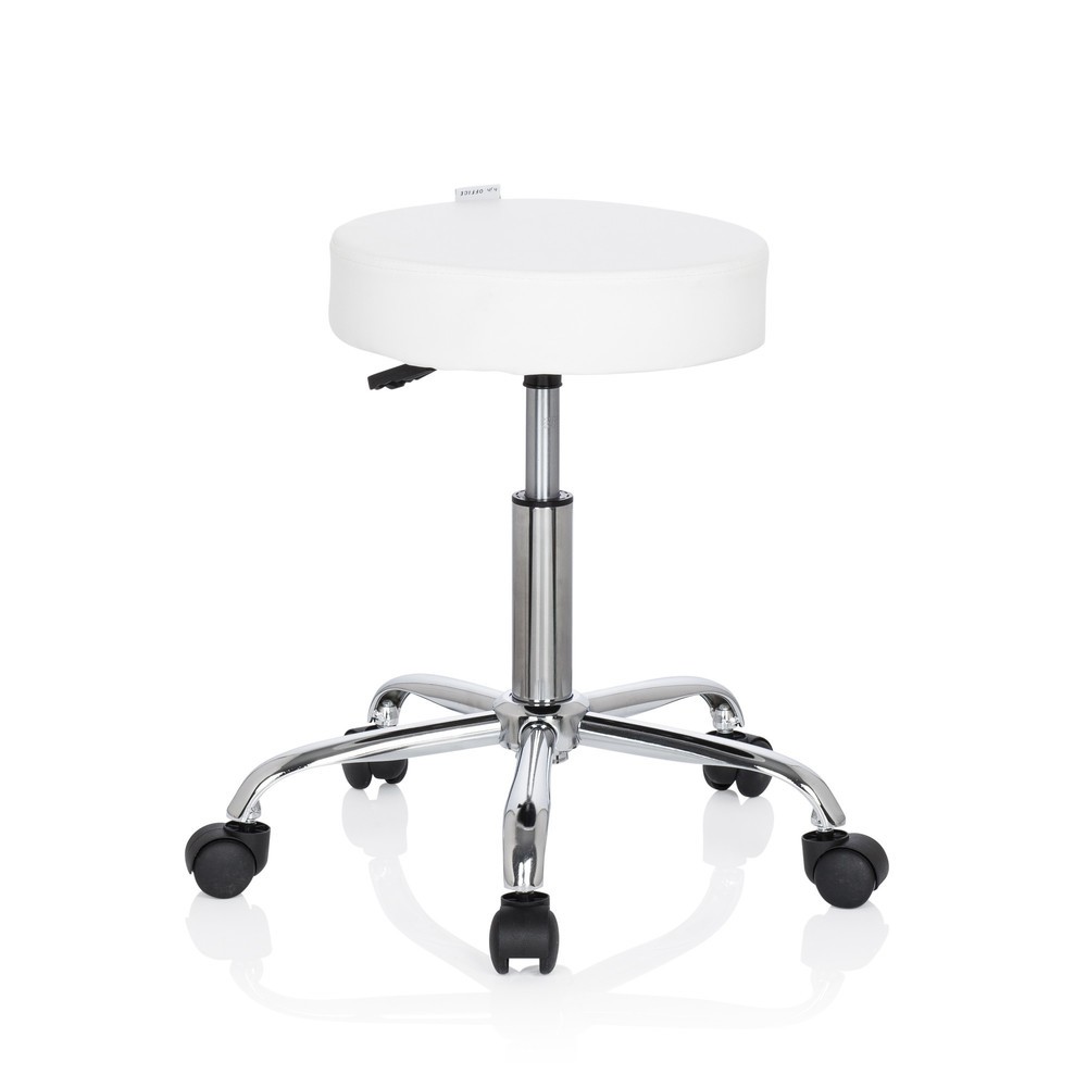 Numéro de l'image du produit 9: Tabouret / tabouret pivotant hjh OFFICE OPERATOR II similicuir, blanc