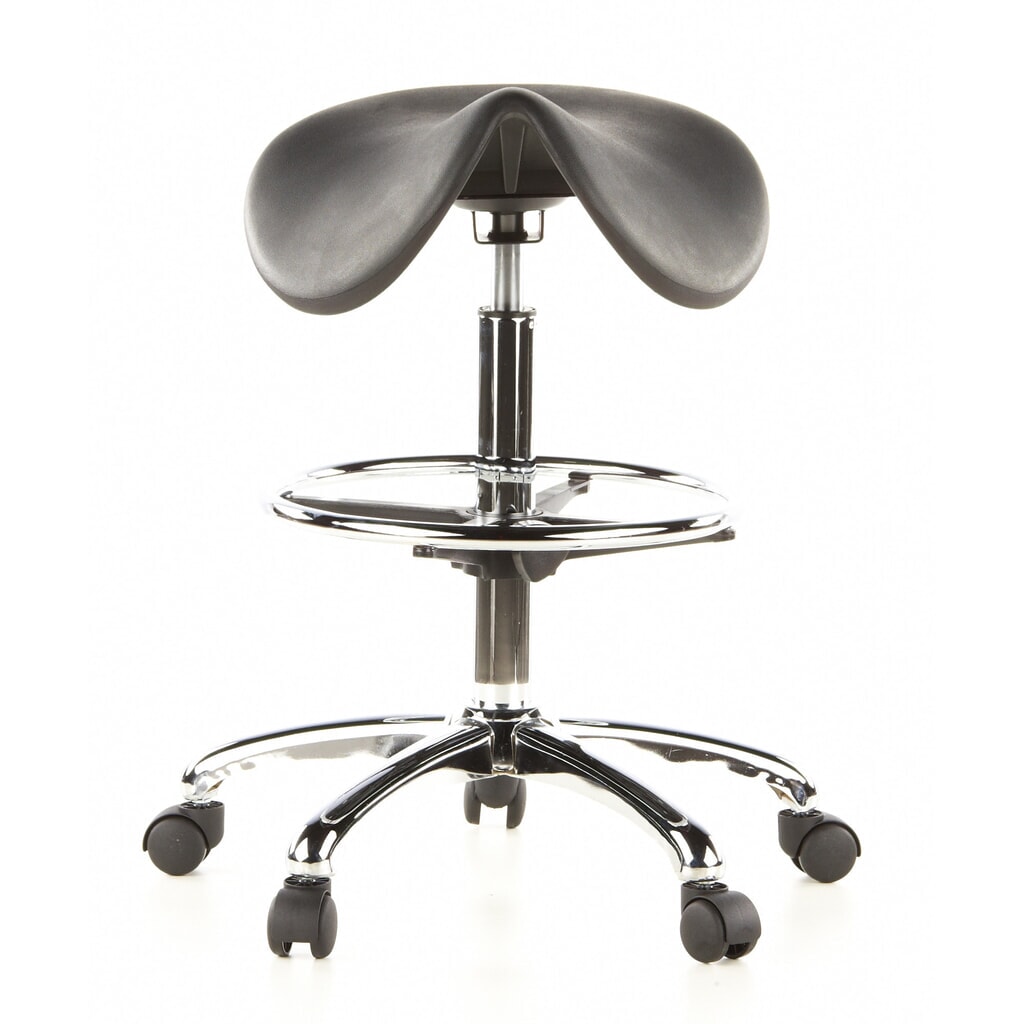 Illustration du produit: Tabouret / tabouret pivotant hjh OFFICE TOP WORK 13 mousse rigide, noir