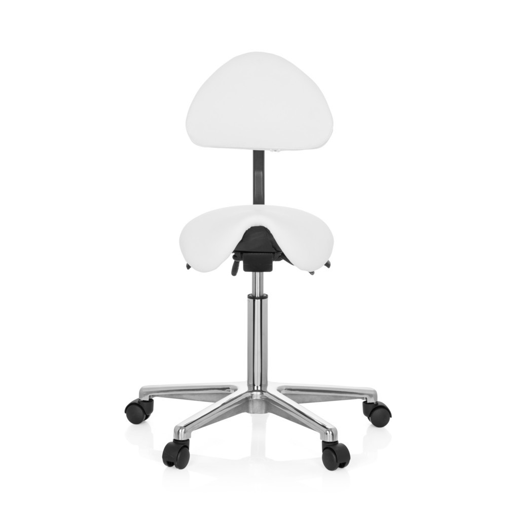 Illustration du produit: Tabouret / tabouret pivotant hjh OFFICE TOP WORK 20 similicuir, blanc