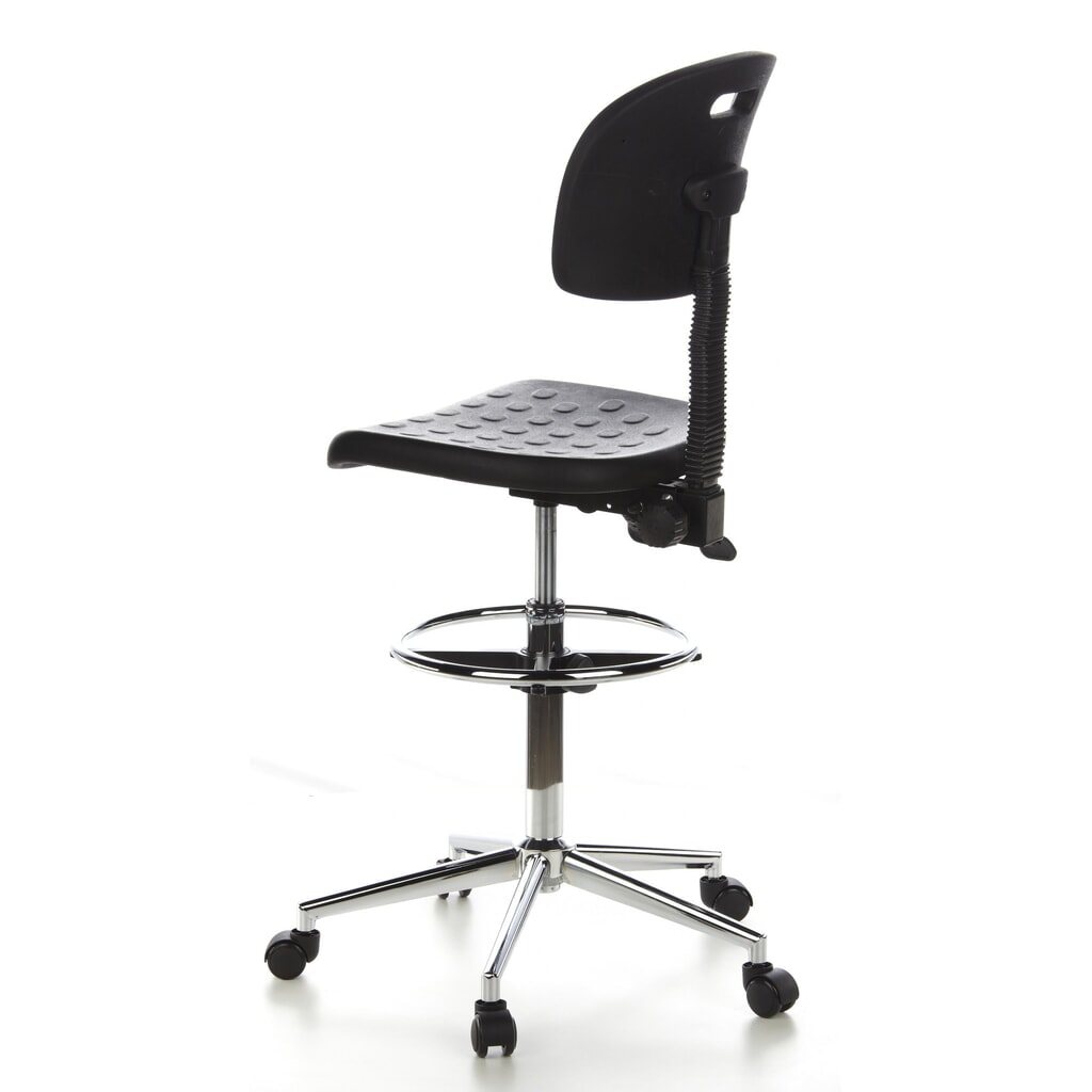 N° de l'image du produit 7 : Tabouret / tabouret pivotant hjh OFFICE TOP WORK 23 similicuir, noir