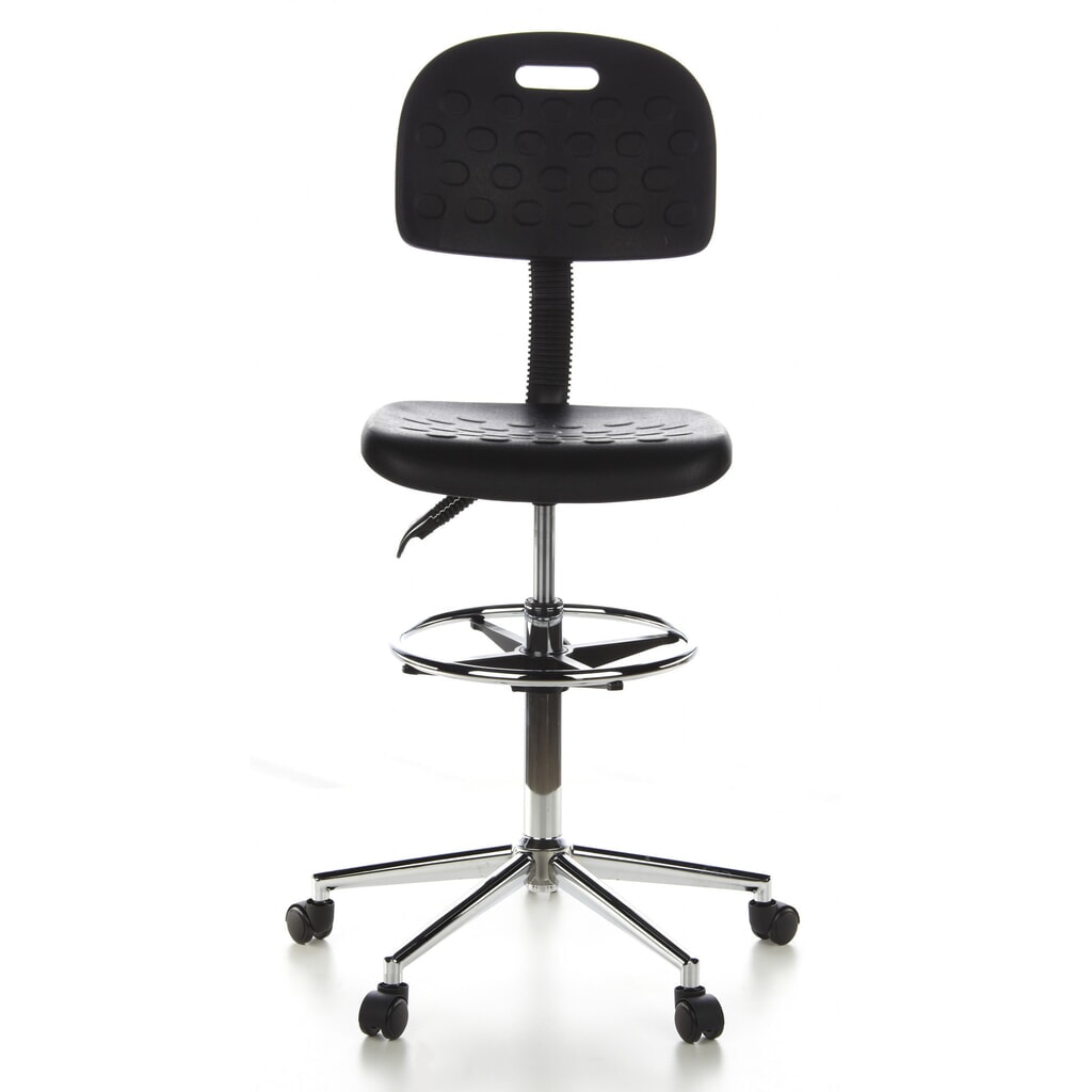 Illustration du produit: Tabouret / tabouret pivotant hjh OFFICE TOP WORK 23 similicuir, noir