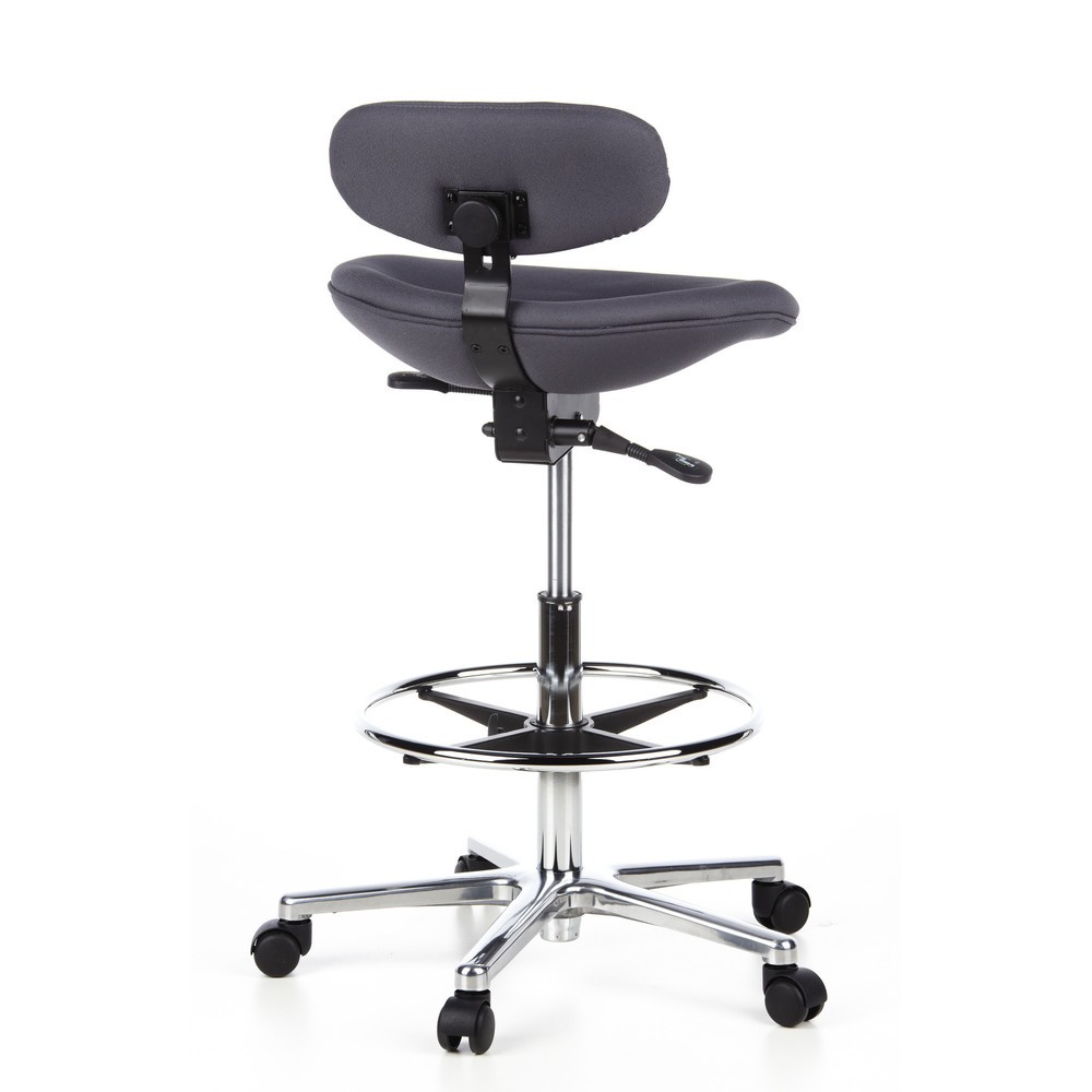 Numéro de l'image du produit 5: Tabouret / tabouret pivotant hjh OFFICE WORK MF tissu, anthracite