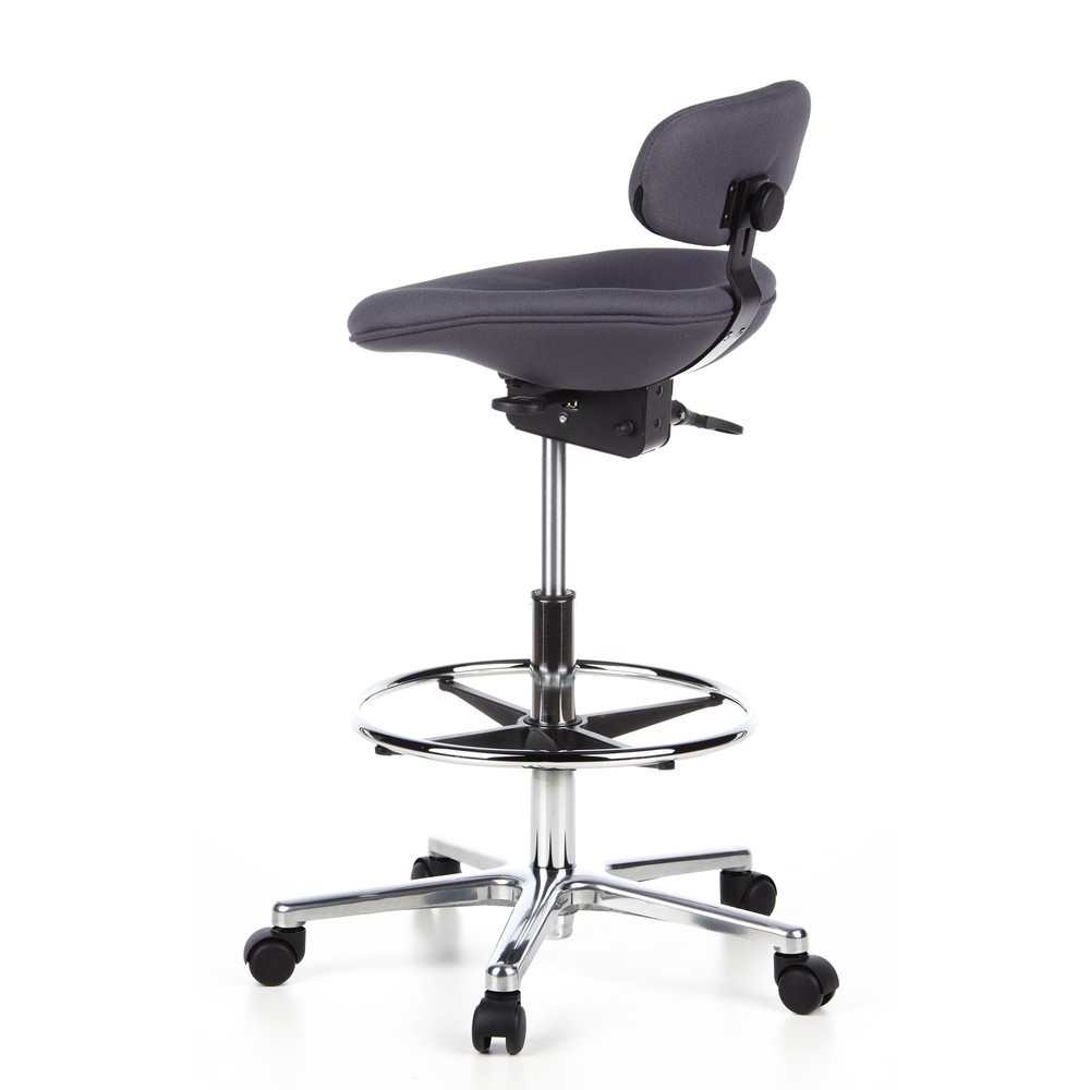 Numéro de l'image du produit 7: Tabouret / tabouret pivotant hjh OFFICE WORK MF tissu, anthracite