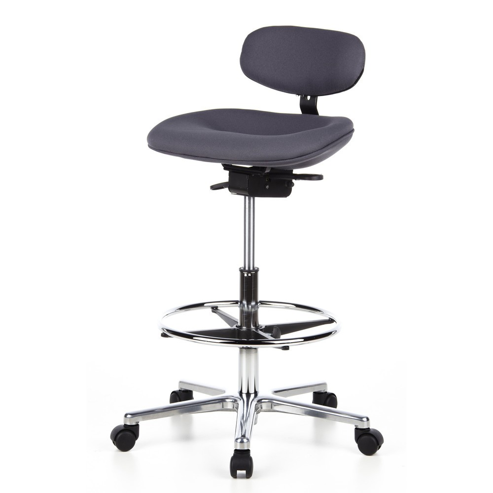 Numéro de l'image du produit 9: Tabouret / tabouret pivotant hjh OFFICE WORK MF tissu, anthracite