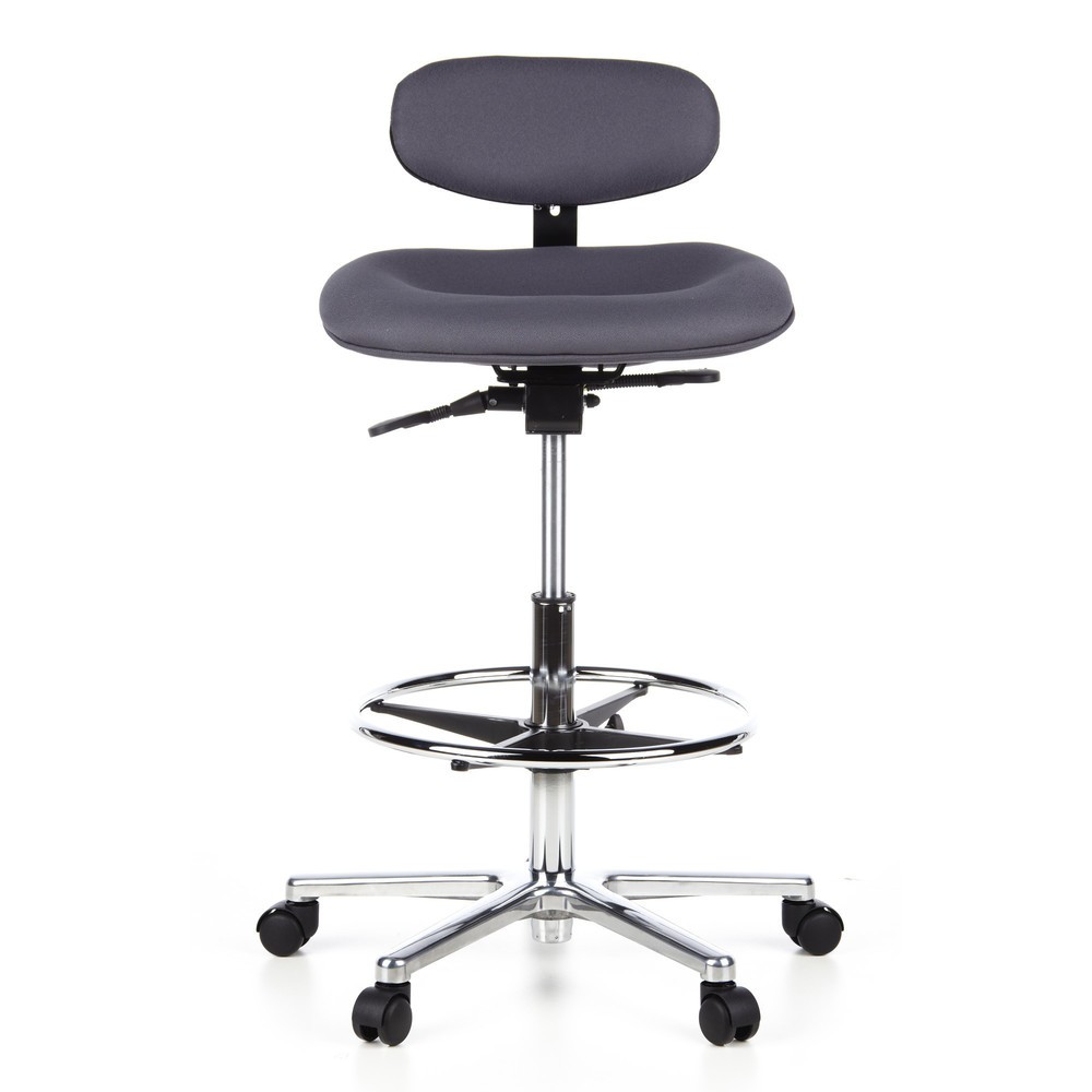 Numéro de l'image du produit 1: Tabouret / tabouret pivotant hjh OFFICE WORK MF tissu, anthracite