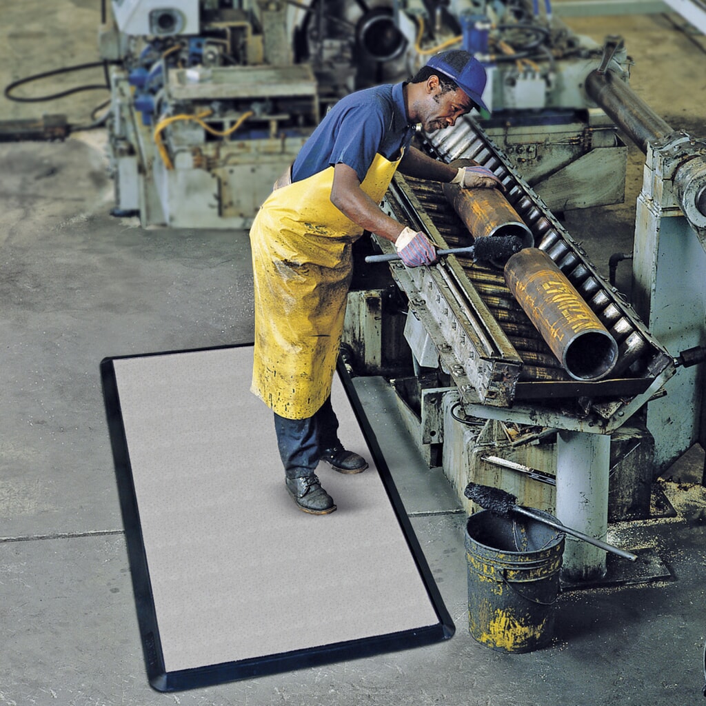 Tapis anti-fatigue avec non-tissé, en caoutchouc nitrile, l x P 870 x 1 570 mm Illustration du produit: Tapis anti-fatigue avec non-tissé, en caoutchouc nitrile, l x P 870 x 1 570 mm