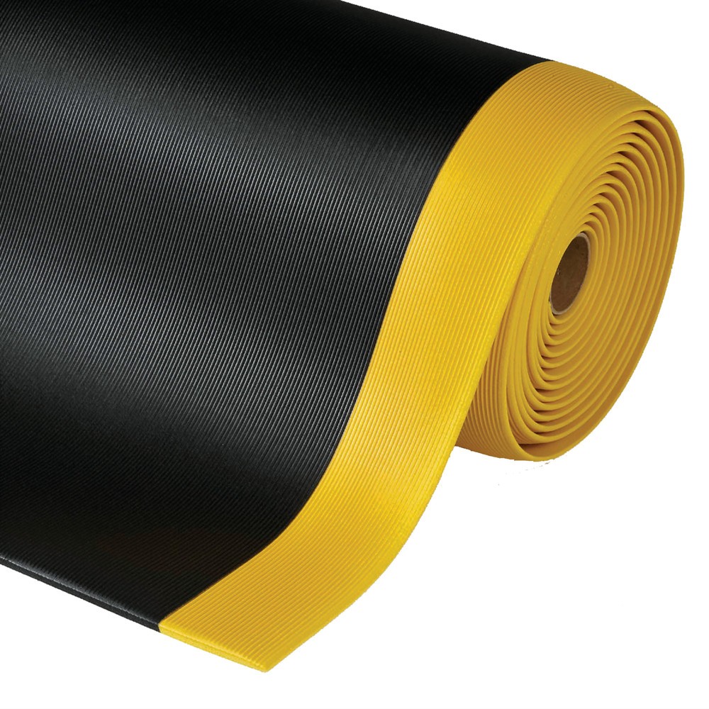 N° de l'image du produit 3 : Tapis anti-fatigue, PVC/mousse de vinyle, strié, mct x 1 220 mm, gris