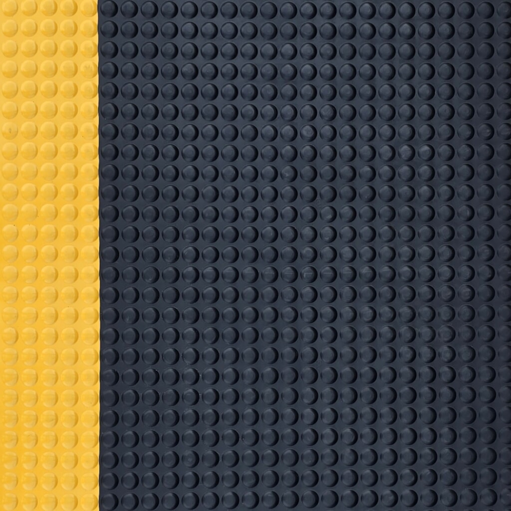 Tapis anti-fatigue ErgoSoft Strong Steinbock®, sculptures en demi-cercle, double épaisseur, l x L 600 x 1 000 mm, noir/jaune N° de l'image du produit 3 : Tapis anti-fatigue ErgoSoft Strong Steinbock®, sculptures en demi-cercle, double épaisseur, l x L 600 x 1 000 mm, noir/jaune