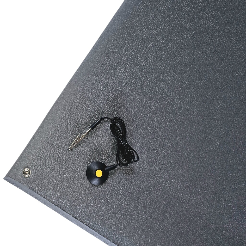 Tapis anti-fatigue ESD ErgoSoft Strong Steinbock®, texturé, monocouche, l x L 600 x 1 000 mm, anthracite Illustration du produit: Tapis anti-fatigue ESD ErgoSoft Strong Steinbock®, texturé, monocouche, l x L 600 x 1 000 mm, anthracite