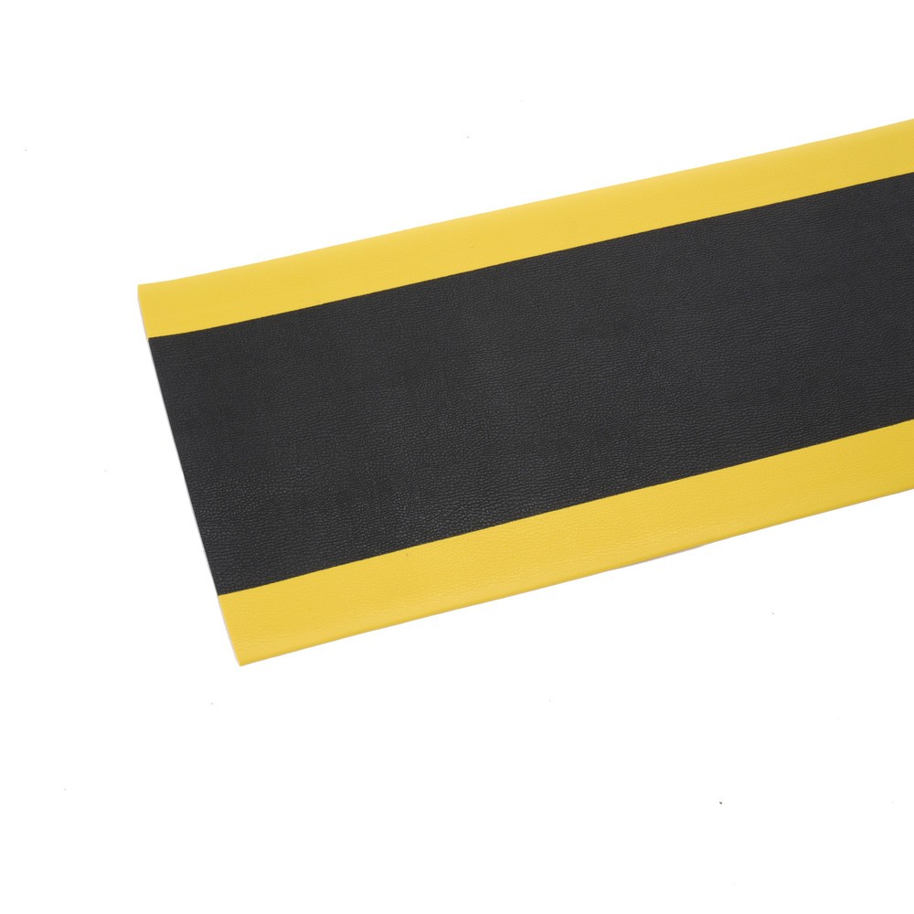 Numéro de l'image du produit 6: Tapis anti-fatigue HEMMDAL ErgoSoft Classic, texturé, monocouche, LxL 600 x 1 200 mm, noir/jaune