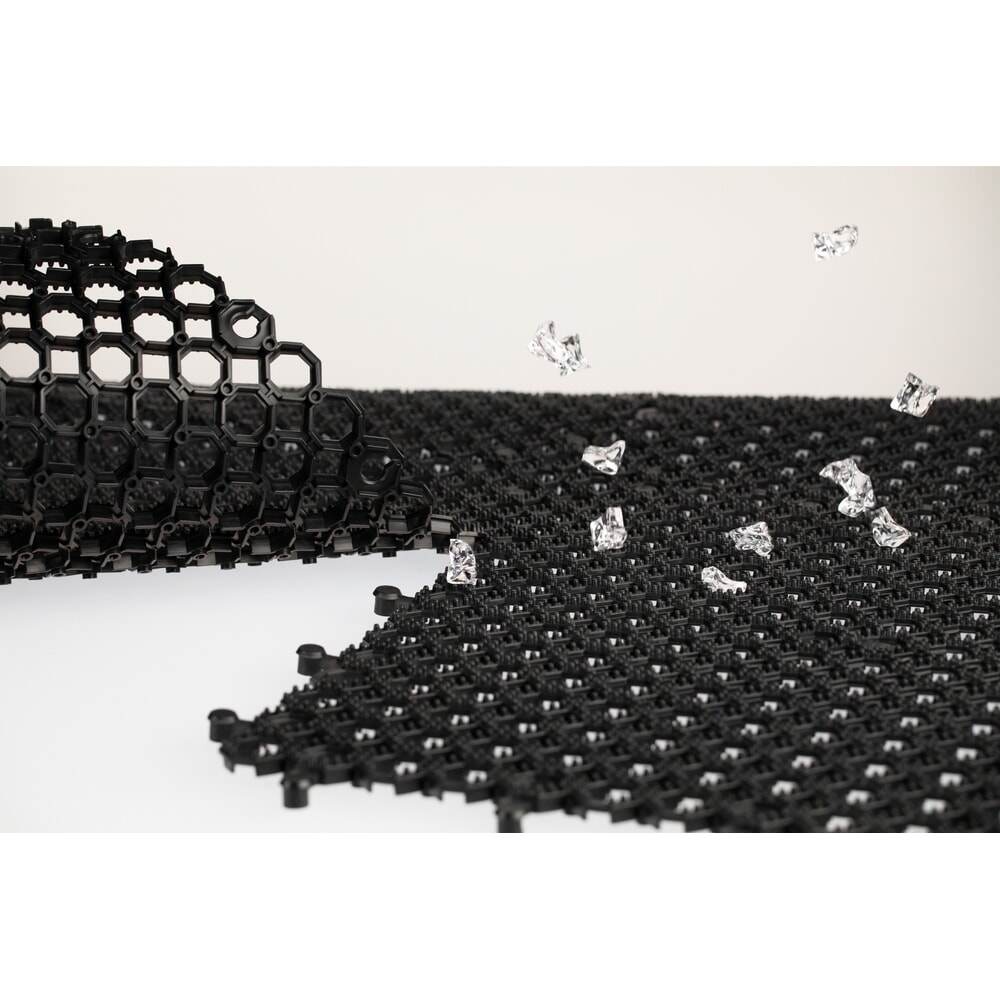 Numéro de l'image du produit 5: Tapis anti-fatigue Yoga Grip Ultra, structure en nid d’abeille, lxP 500 x 500 mm