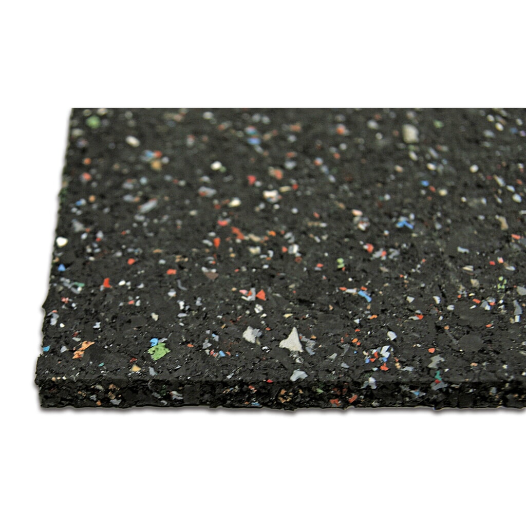 N° de l'image du produit 3 : Tapis anti-vibrations en caoutchouc, L x P 600 x 600 mm