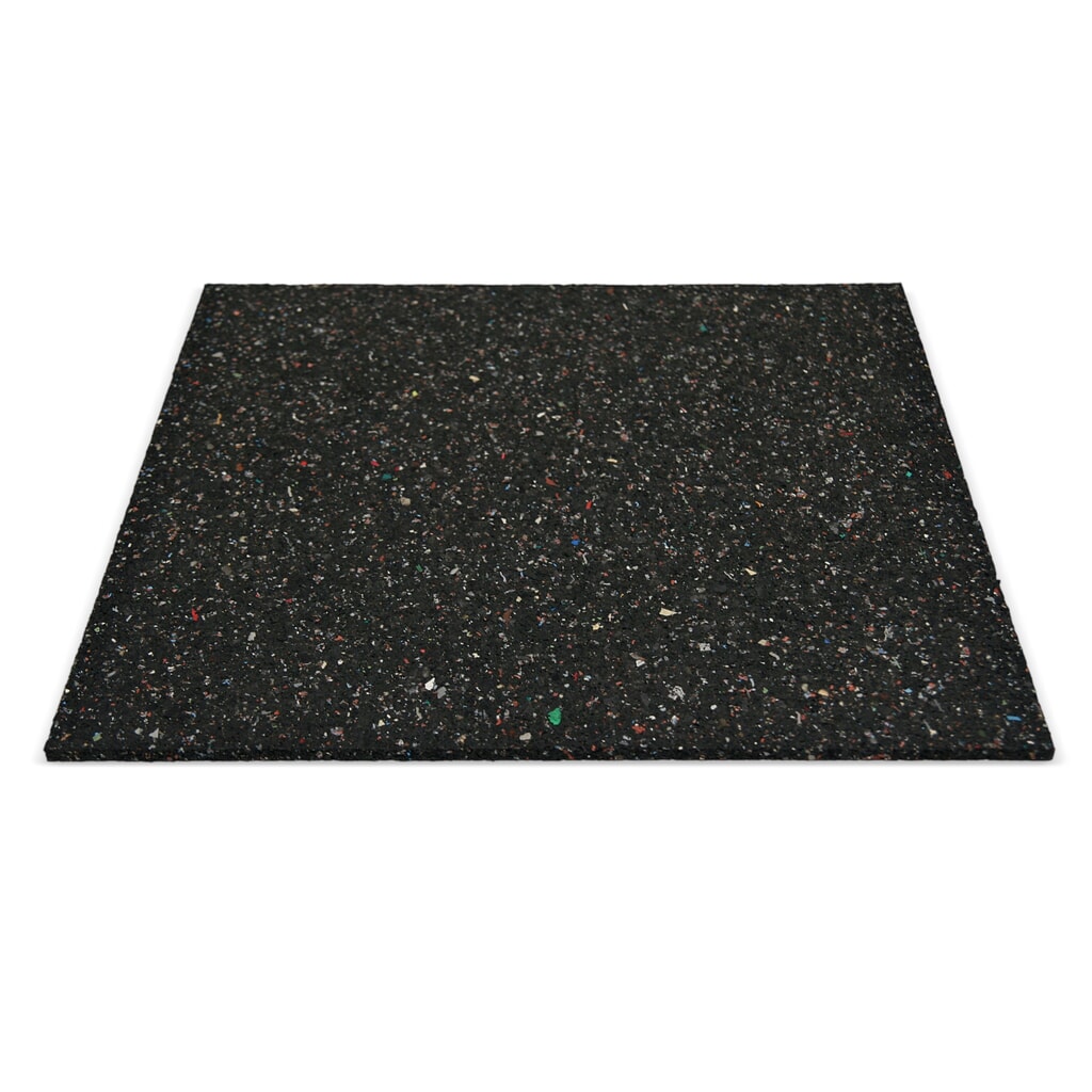 N° de l'image du produit 1 : Tapis anti-vibrations en caoutchouc, L x P 600 x 600 mm
