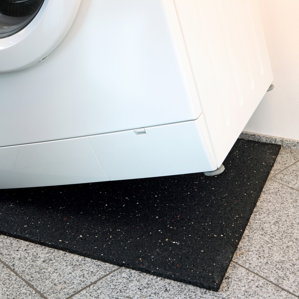 N° de l'image du produit 4 : Tapis anti-vibrations en caoutchouc, L x P 600 x 600 mm