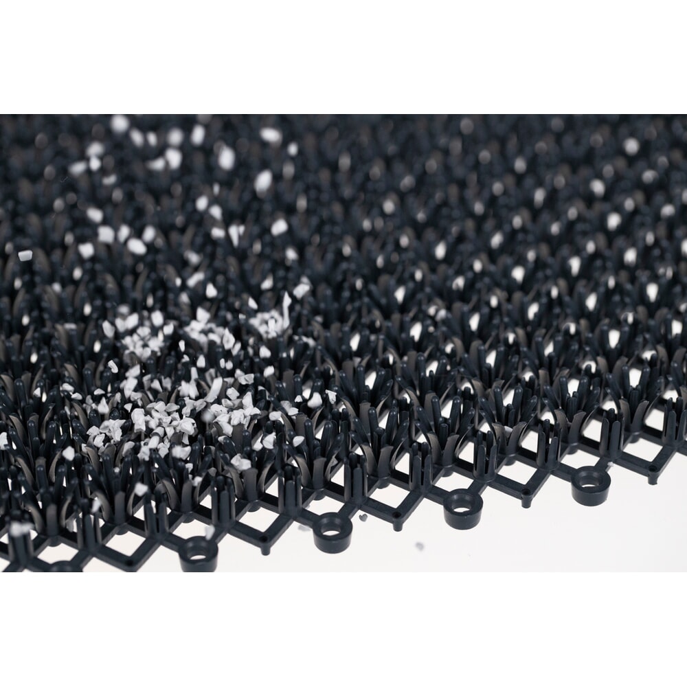 N° de l'image du produit 2 : Tapis de sol pour saletés grossières, PE, l x P 570 x 860 mm, gris foncé
