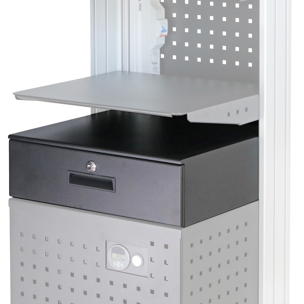 Tiroir B500-165 avec serrure pour poste de travail mobile WMD Jungheinrich N° de l'image du produit 2 : Tiroir B500-165 avec serrure pour poste de travail mobile WMD Jungheinrich
