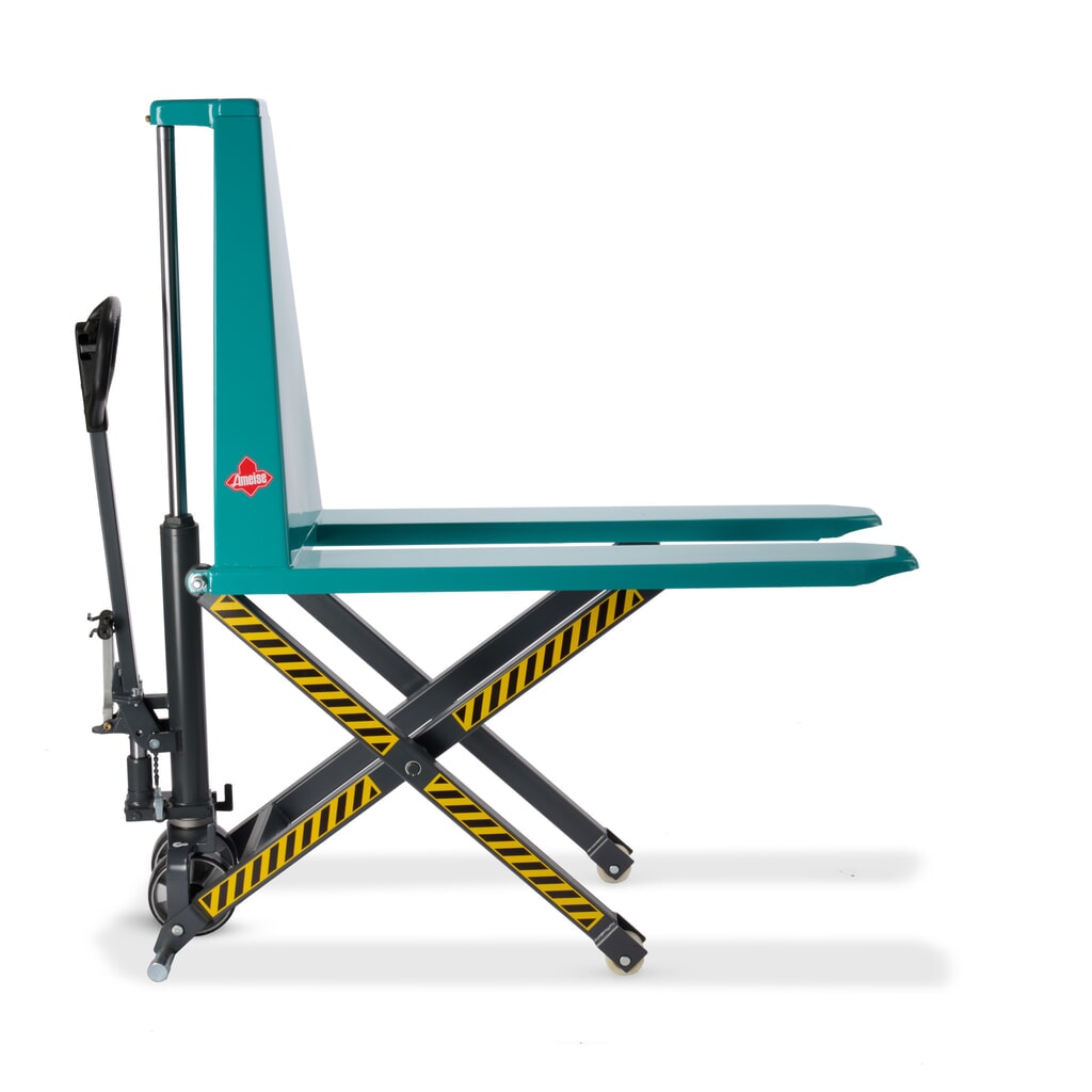 Transpalette à ciseaux Ameise® PTM 1.0 Scissor avec levée rapide, capacité de charge 1 000 kg, longueur des fourches 1 150 mm Illustration du produit: Transpalette à ciseaux Ameise® PTM 1.0 Scissor avec levée rapide, capacité de charge 1 000 kg, longueur des fourches 1 150 mm