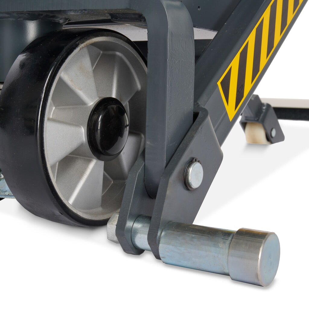 N° de l'image du produit 12 : Transpalette à ciseaux Ameise® PTM 1.0 électrohydraulique, capacité de charge 1 000 kg, longueur des fourches 1 150 mm, polyuréthane / nylon