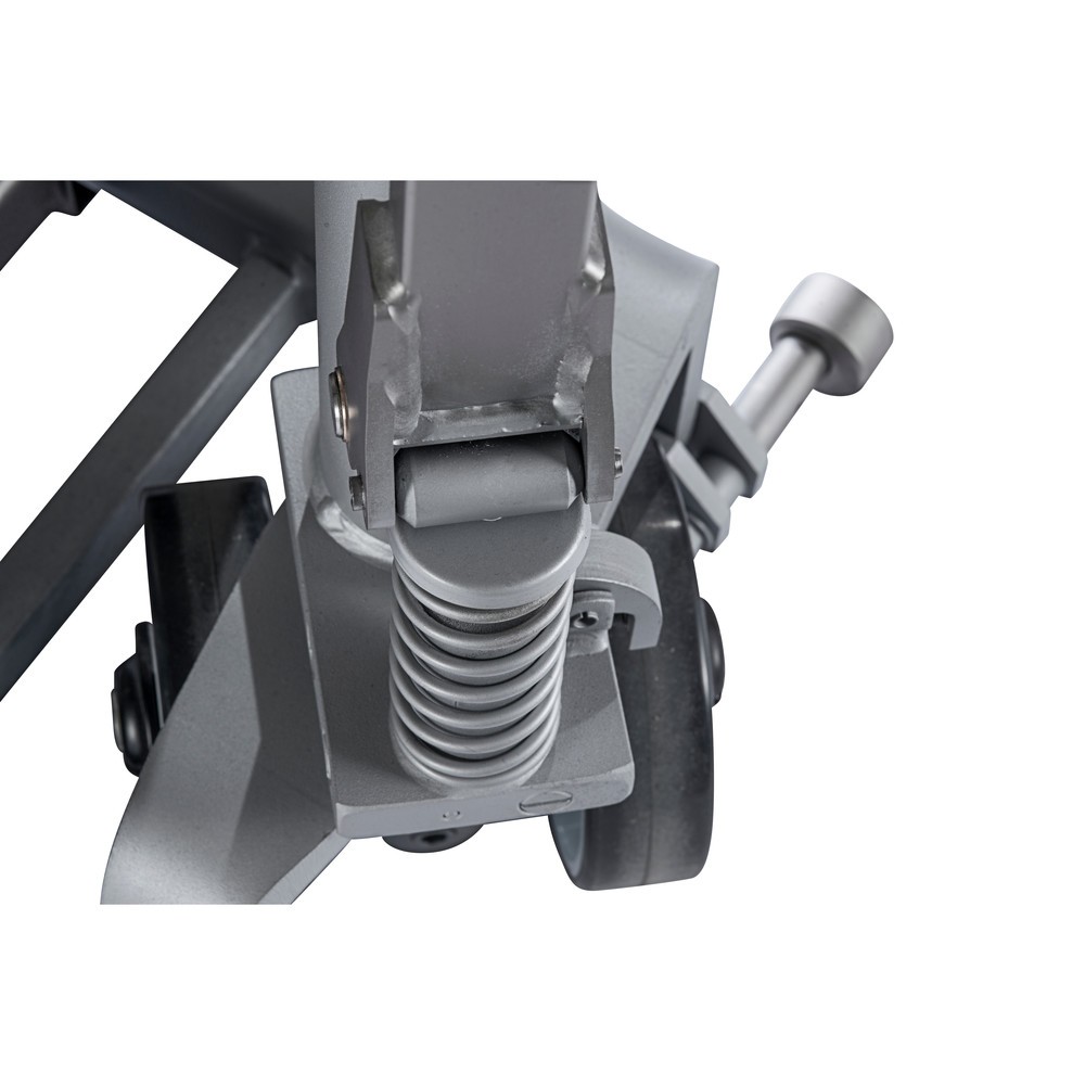 Numéro de l'image du produit 3: Transpalette à ciseaux en acier inoxydable INOX avec levée rapide, longueur des fourches 1 200 mm, nylon