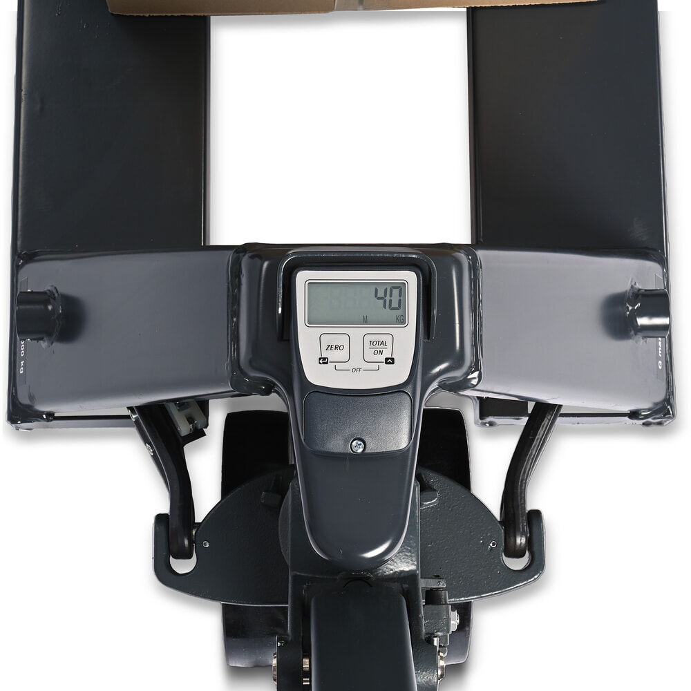N° de l'image du produit 12 : Transpalette avec balance HEMMDAL PTM 2.0, par pas de 5 kg, capacité de charge 2 000 kg, galets tandem