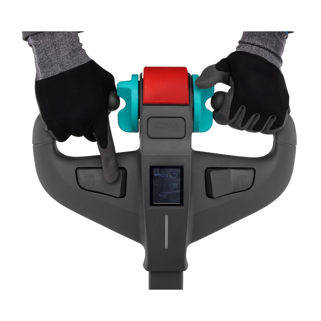 N° de l'image du produit 3 : Transpalette électrique Jungheinrich AME 18, capacité de charge 1 800 kg, longueur de fourche 1 150 mm, galets tandem
