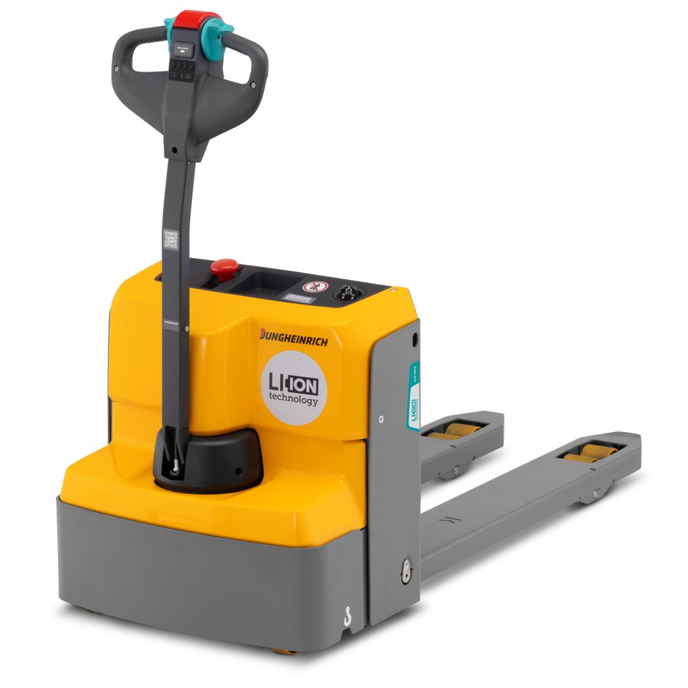 Illustration du produit: Transpalette électrique Jungheinrich EJE M15, capacité de charge 1 500 kg, longueur des fourches 1 150 mm