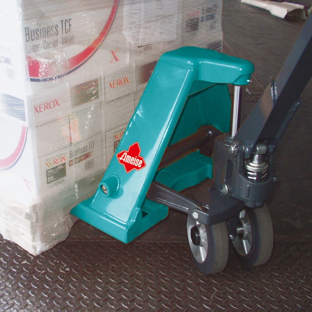 Transpalette manuel Ameise® PTM 2.0, capacité de charge 2 000 kg, longueur de fourche 800 mm, polyuréthane, galets tandem N° de l'image du produit 8 : Transpalette manuel Ameise® PTM 2.0, capacité de charge 2 000 kg, longueur de fourche 800 mm, polyuréthane, galets tandem
