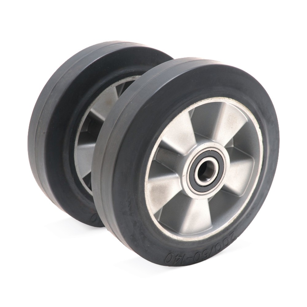N° de l'image du produit 5 : Transpalette manuel Ameise® PTM 2.0, capacité de charge 2 000 kg, longueur de fourche 1 150 mm, caoutchouc plein / polyuréthane, galets tandem