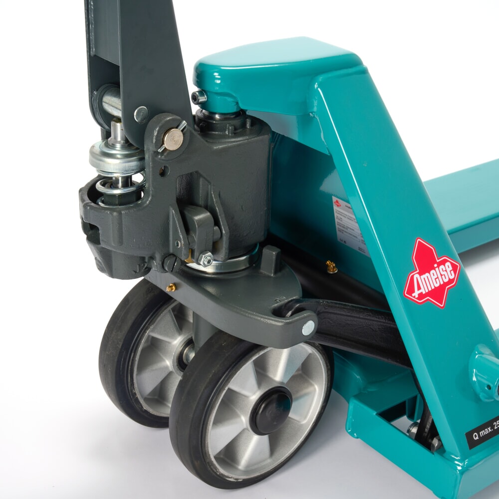 N° de l'image du produit 11 : Transpalette manuel Ameise® PTM 2.0, capacité de charge 2 000 kg, longueur de fourche 1 150 mm, caoutchouc plein / polyuréthane, galets tandem
