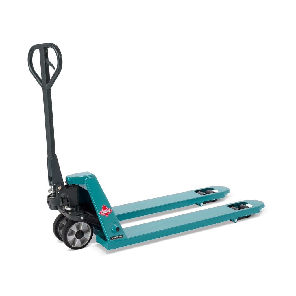 Illustration du produit: Transpalette manuel Ameise® PTM 2.0, capacité de charge 2 000 kg, longueur de fourche 1 150 mm, caoutchouc plein / polyuréthane, galets tandem