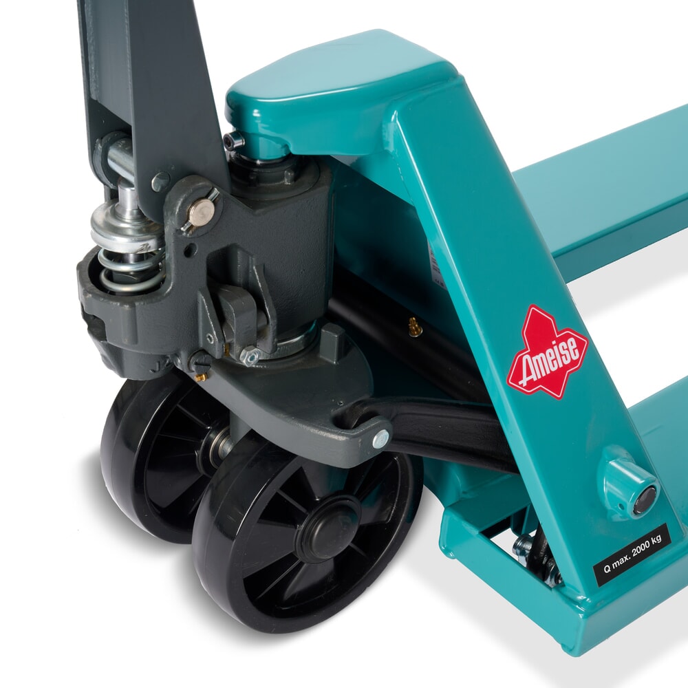 N° de l'image du produit 13 : Transpalette manuel Ameise® PTM 2.0, capacité de charge 2 000 kg, longueur de fourche 1 150 mm, polyuréthane, galets tandem