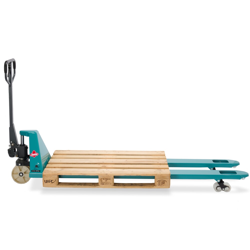 Numéro de l'image du produit 8: Transpalette manuel Ameise® PTM 2.0 capacité de charge 2 000 kg, longueur des fourches 2 000 mm, nylon, galets tandem