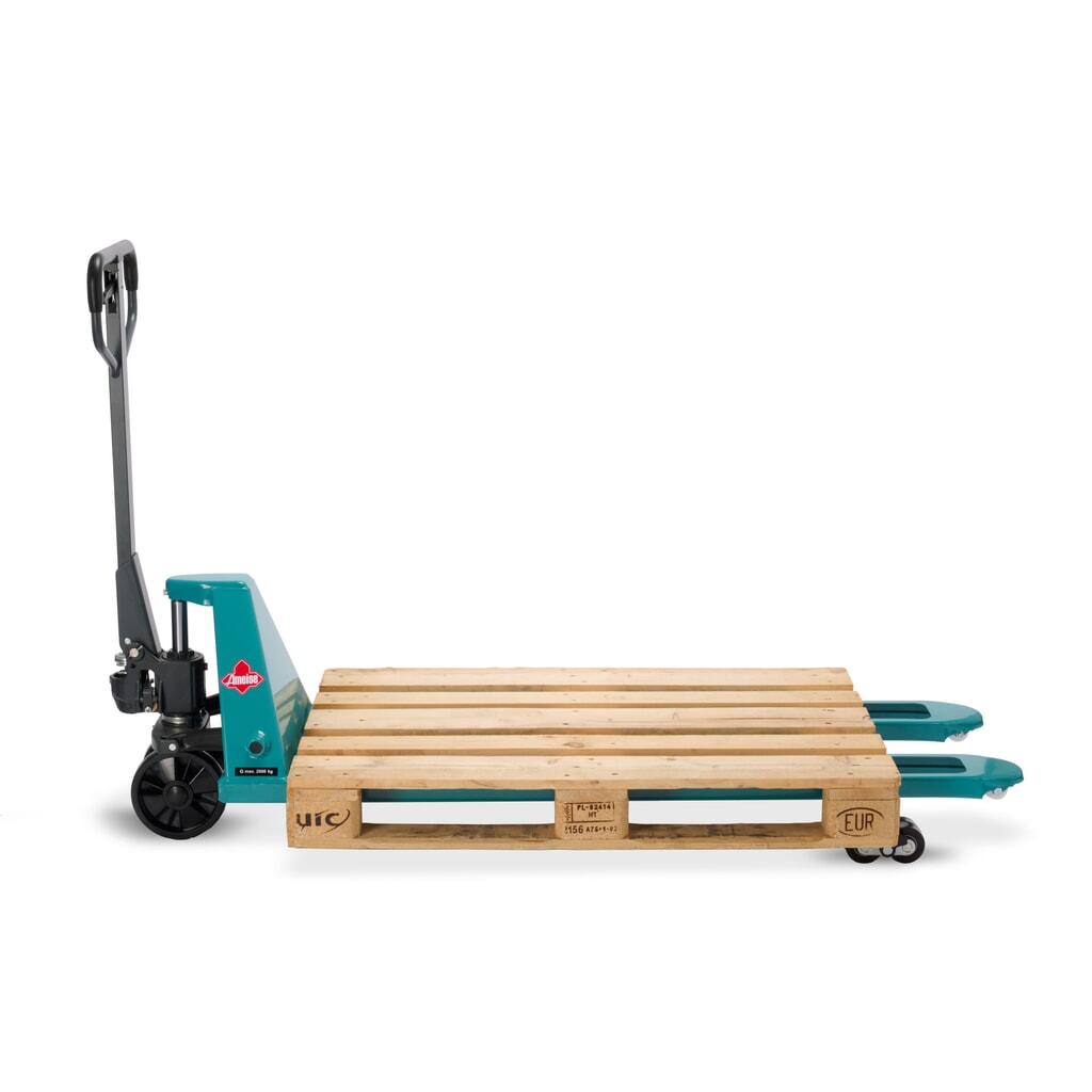 N° de l'image du produit 9 : Transpalette manuel Ameise® PTM 2.0, capacité de charge 2 000 kg, longueur de fourche 1 500 mm, polyuréthane, galets tandem