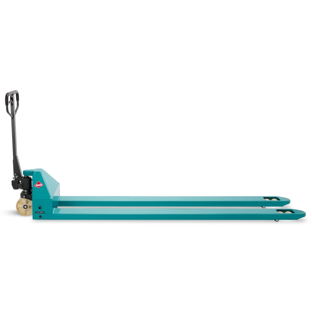 N° de l'image du produit 7 : Transpalette manuel Ameise® PTM 2.0, capacité de charge 2 000 kg, longueur de fourche 2 500 mm, nylon, galets tandem