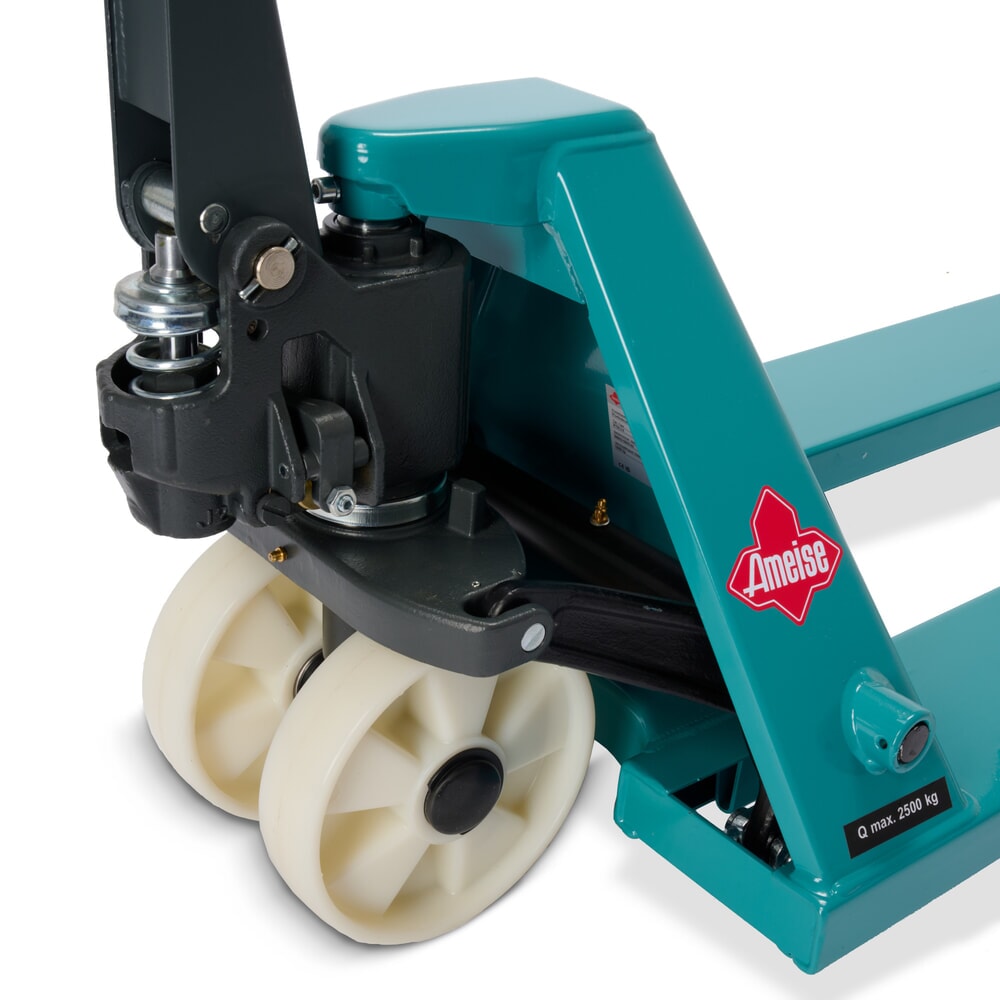 Numéro de l'image du produit 13: Transpalette manuel Ameise® PTM 2.5 capacité de charge 2 500 kg, longueur des fourches 1 150 mm, nylon, galets tandem