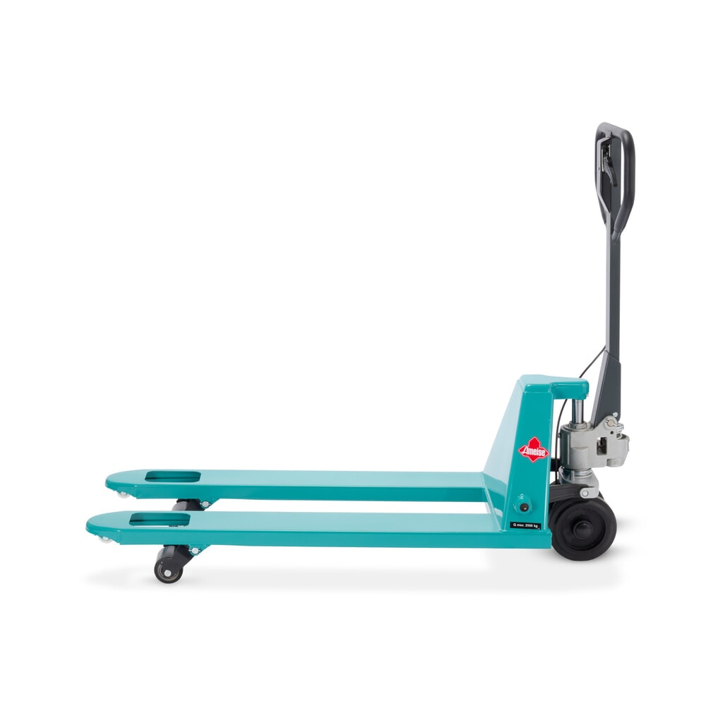 Numéro de l'image du produit 7: Transpalette manuel Ameise® PTM 2.5 avec frein à main, capacité de charge 2 500 kg, longueur des fourches 1 150 mm, caoutchouc plein / polyuréthane