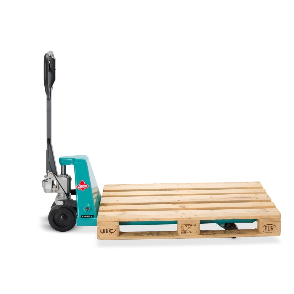 Numéro de l'image du produit 8: Transpalette manuel Ameise® PTM 2.5 avec frein à main, capacité de charge 2 500 kg, longueur des fourches 1 150 mm, caoutchouc plein / polyuréthane