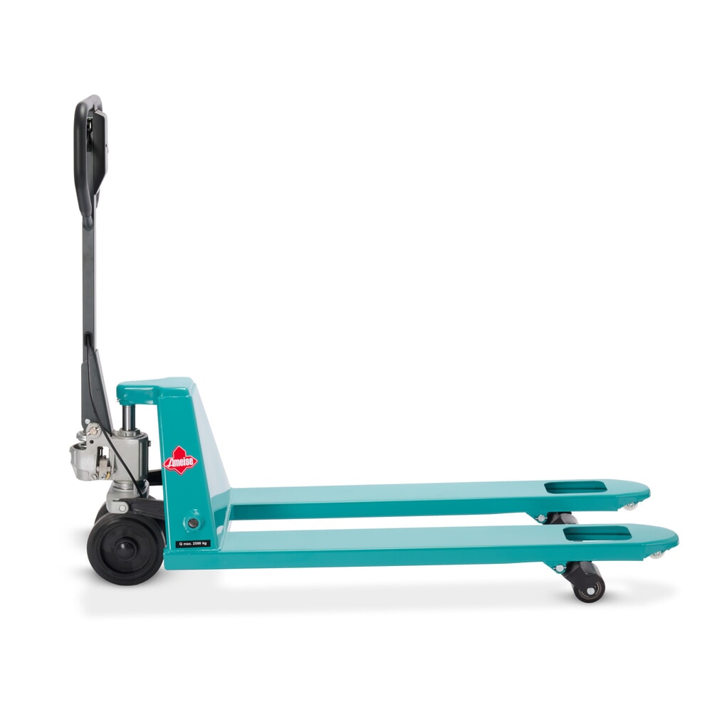 Numéro de l'image du produit 9: Transpalette manuel Ameise® PTM 2.5 avec frein à main, capacité de charge 2 500 kg, longueur des fourches 1 150 mm, caoutchouc plein / polyuréthane