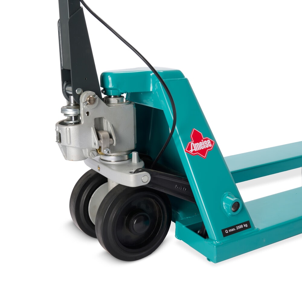 Numéro de l'image du produit 12: Transpalette manuel Ameise® PTM 2.5 avec frein à main, capacité de charge 2 500 kg, longueur des fourches 1 150 mm, caoutchouc plein / polyuréthane